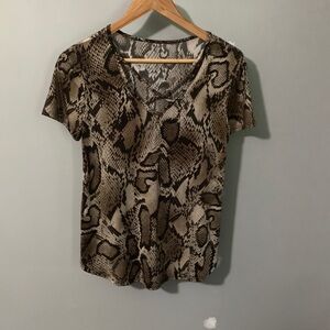 Snake Skin print T shirt